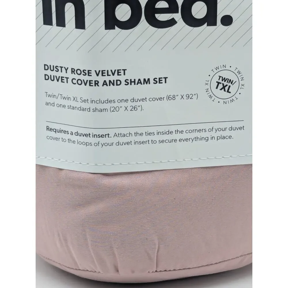 Dormify Twin/Twin XL Rose Velvet Duvet Cover (68